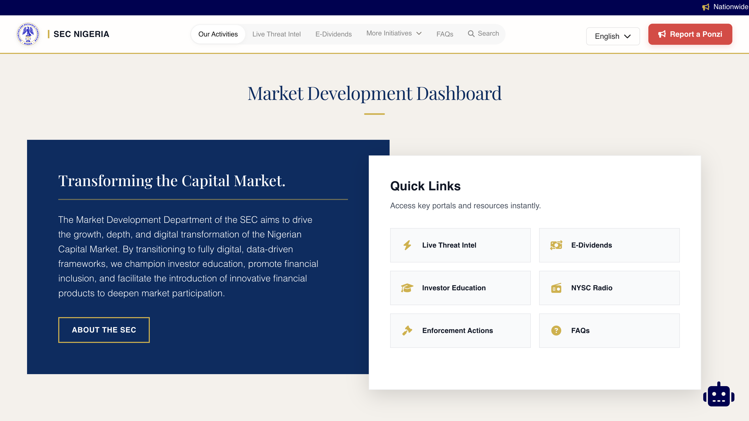 SEC MDD Dashboard